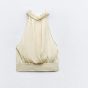 Zara Satin Tie Top